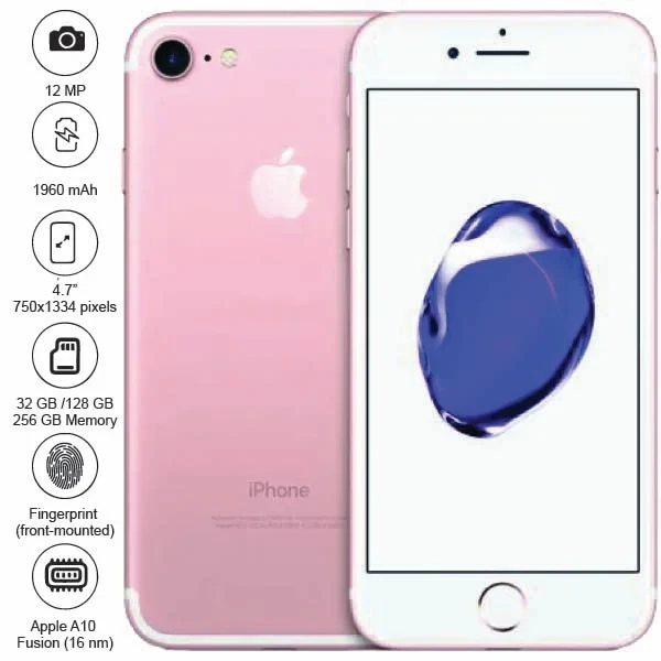 apple phone 7 32gb 128gb 256gb black red white space grey coral | Mobitel